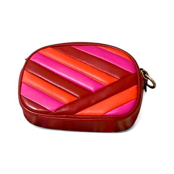 Tory Burch Kira Chevron Multi Color-Block Quilted Camera Bag Crossbody bag - Picture 11 of 15